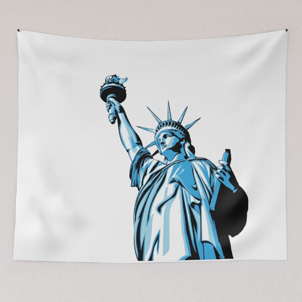 Item preview, Pop Art Statue Of Liberty Illustration designed and sold by Lexkon Liu's art.