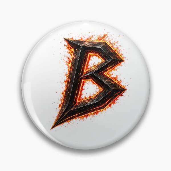 Item preview, InfernoEdge Forge Letter B designed and sold by BlissBlvdShop.