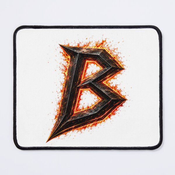 Item preview, InfernoEdge Forge Letter B designed and sold by BlissBlvdShop.