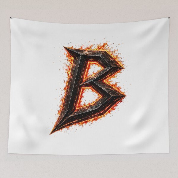 Item preview, InfernoEdge Forge Letter B designed and sold by BlissBlvdShop.