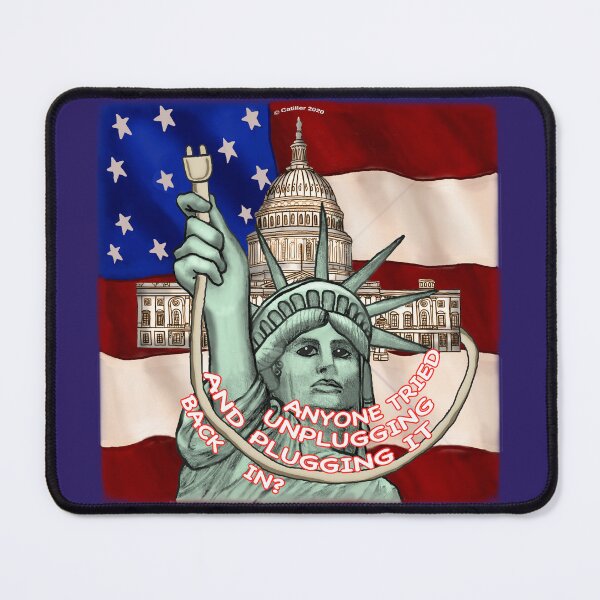 Item preview, Unplug and Reset USA designed and sold by artmuvz.