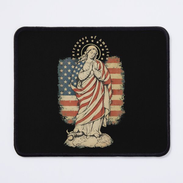 Item preview, Patroness of The USA Blessed Virgin Mary Catholic Art designed and sold by thomas-frame.