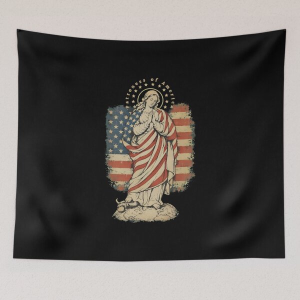 Item preview, Patroness of The USA Blessed Virgin Mary Catholic Art designed and sold by thomas-frame.