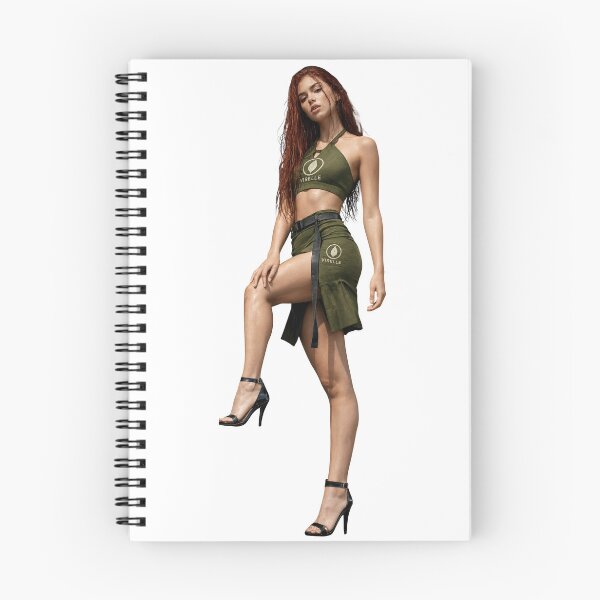 Item preview, Woman modeling green cargo outfit with heels designed and sold by Creative88Art.