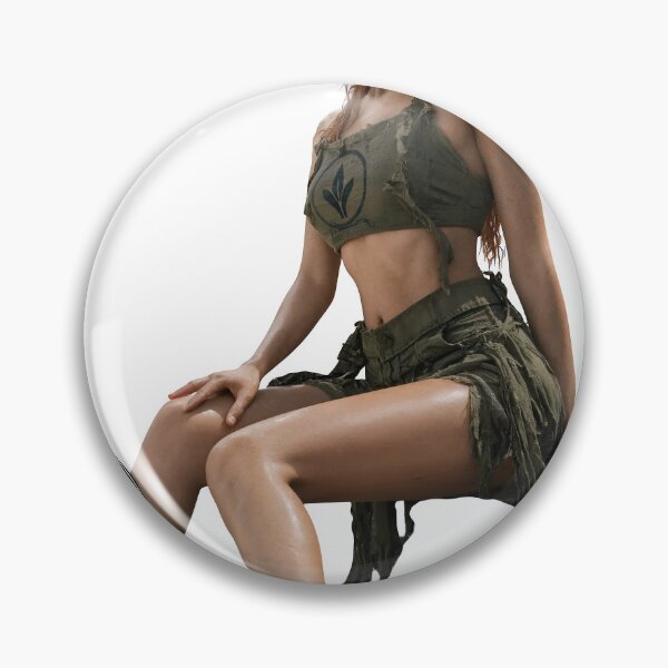 Item preview, Fashion model posing in green cargo skirt outfit designed and sold by Creative88Art.