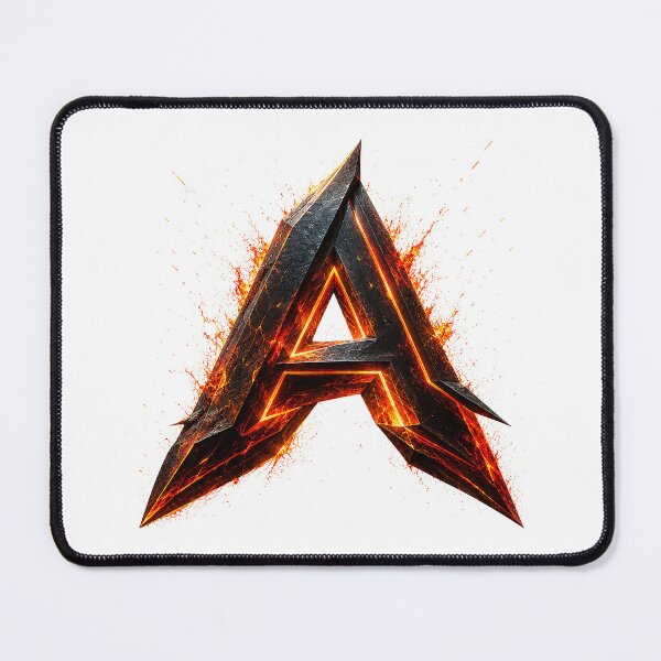Item preview, InfernoEdge Forge Letter A designed and sold by BlissBlvdShop.