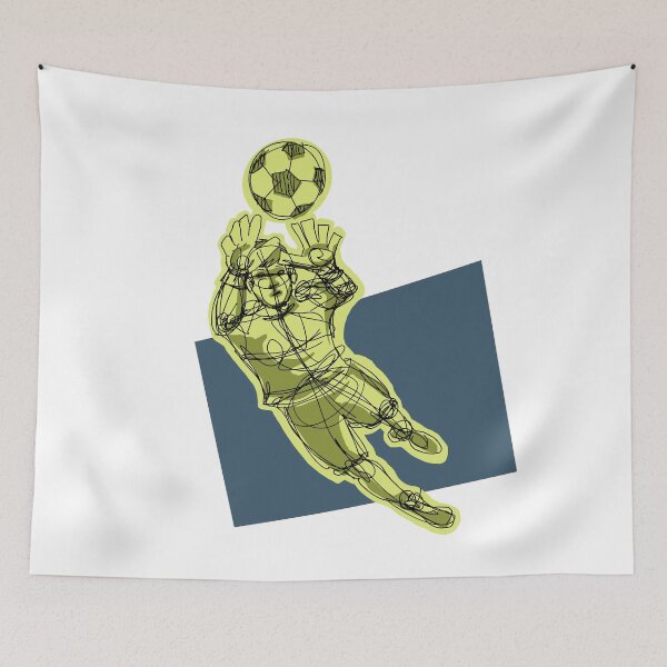Item preview, Goalkeeper For The Save with white Background  designed and sold by missmann.