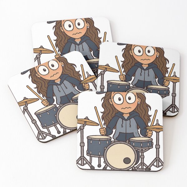 Item preview, Girl drummer designed and sold by Flynomo.