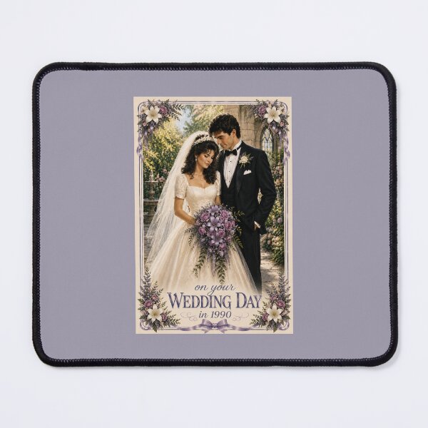 Item preview, On Your Wedding Day  in 1990 – Romantic Lavender Wedding Card  designed and sold by Novel Works Studio.