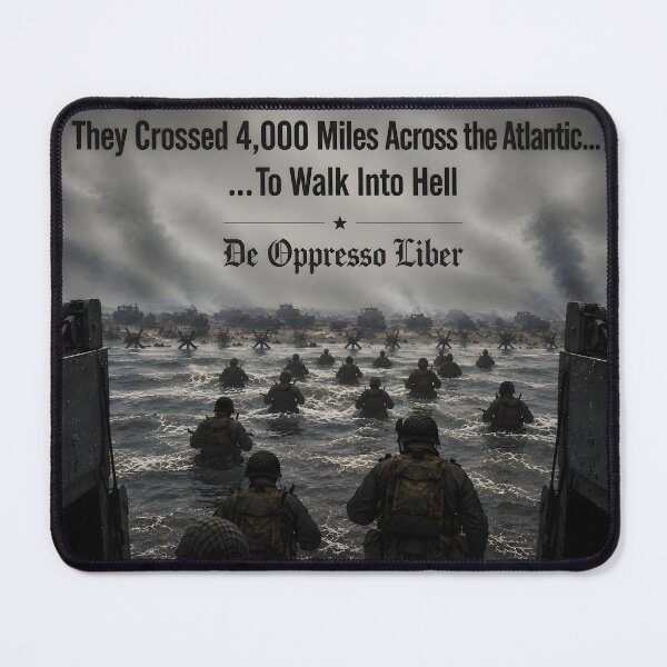 Item preview, D-Day Normandy Landing – They Crossed 4,000 Miles | WWII Tribute designed and sold by RockyLambda.