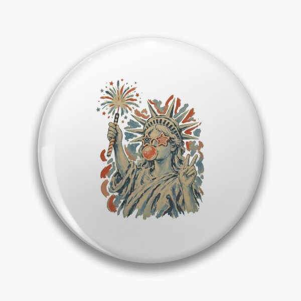 Item preview, Statue of Liberty Blowing Bubble Women Patriotic 4th of July designed and sold by thomas-frame.