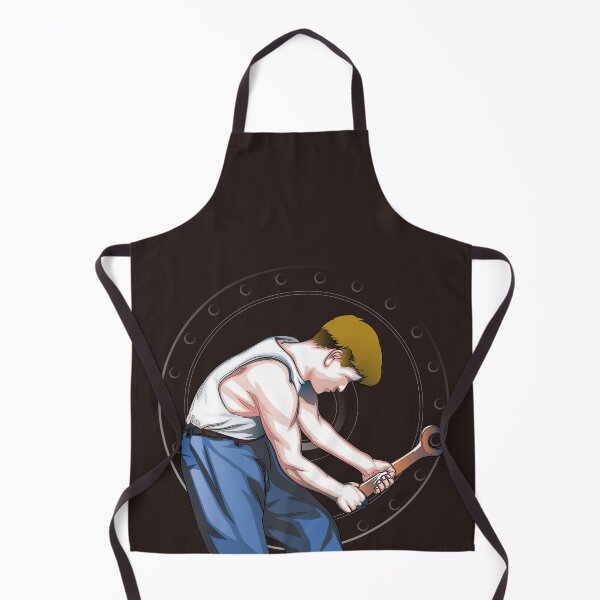Item preview, Pop Art Industrial Mechanic Working Illustration designed and sold by Lexkon Liu's art.