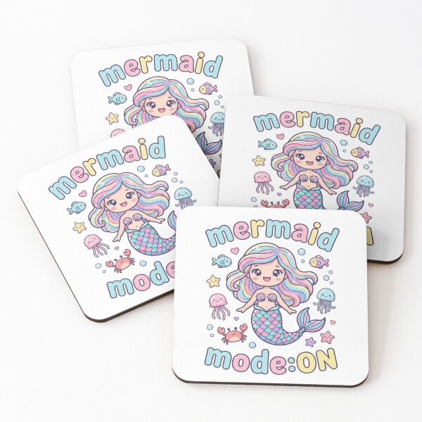 Item preview, Cute Mermaid Mode On Design | Kawaii Mermaid Girl Ocean Fantasy Artwork designed and sold by morning sun.