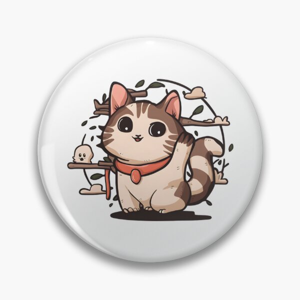 Item preview, Cheeky Japanese Kawaii Cat Illustration designed and sold by Indulgentjapan.
