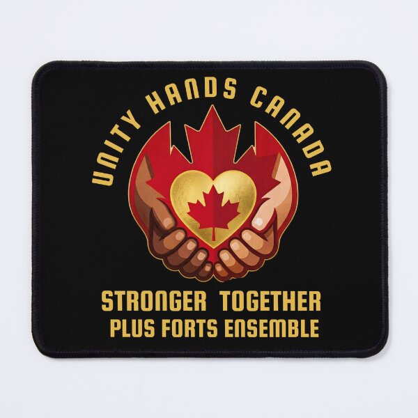 Item preview, Unity Hands Canada – Stronger Together | Canadian Maple Leaf Unity Graphic | Patriotic Canada T-Shirt Design designed and sold by SinghMerchUniverse.