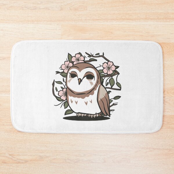 Item preview, Chill Japanese Owl Floral Art designed and sold by Indulgentjapan.
