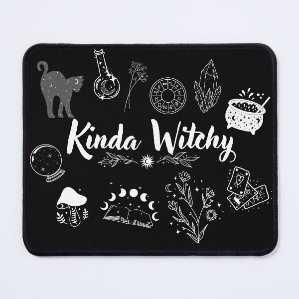 Item preview, Kinda Witchy with White Monochrome Doodles designed and sold by JaymeOctober.