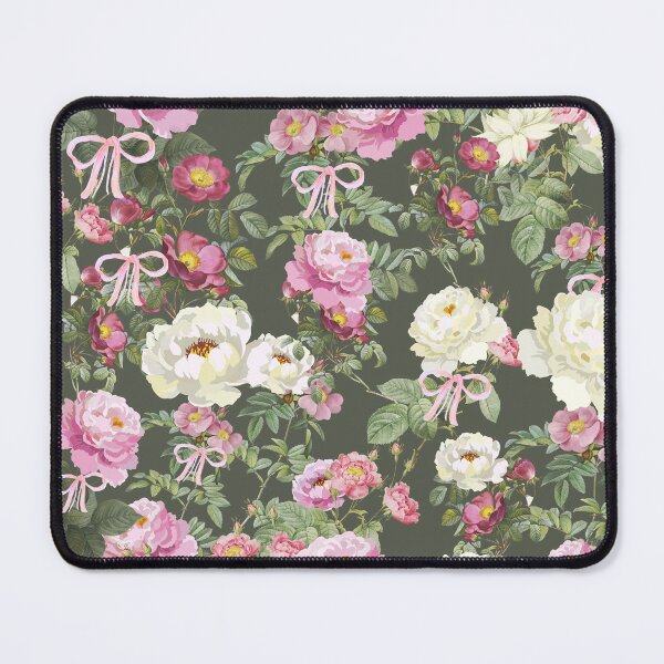 Item preview, Vintage Pink Roses & Coquette Bows Floral Pattern 3 | Cottagecore Botanical Design designed and sold by Asmaa Abdul-Azim.