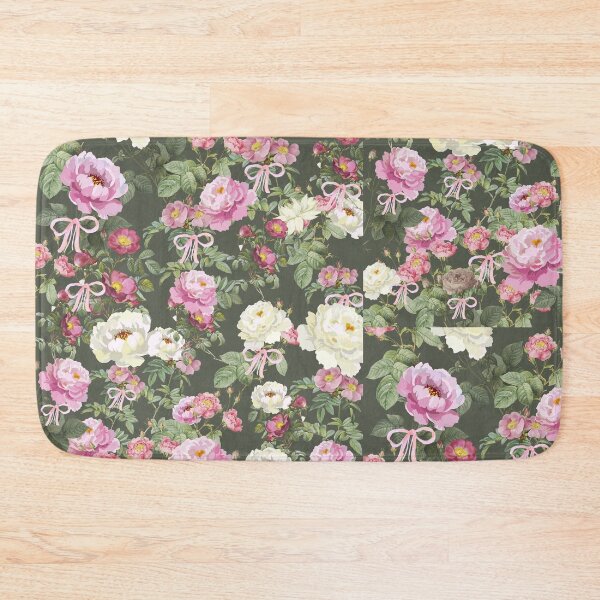 Item preview, Vintage Pink Roses & Coquette Bows Floral Pattern 3 | Cottagecore Botanical Design designed and sold by Asmaa Abdul-Azim.