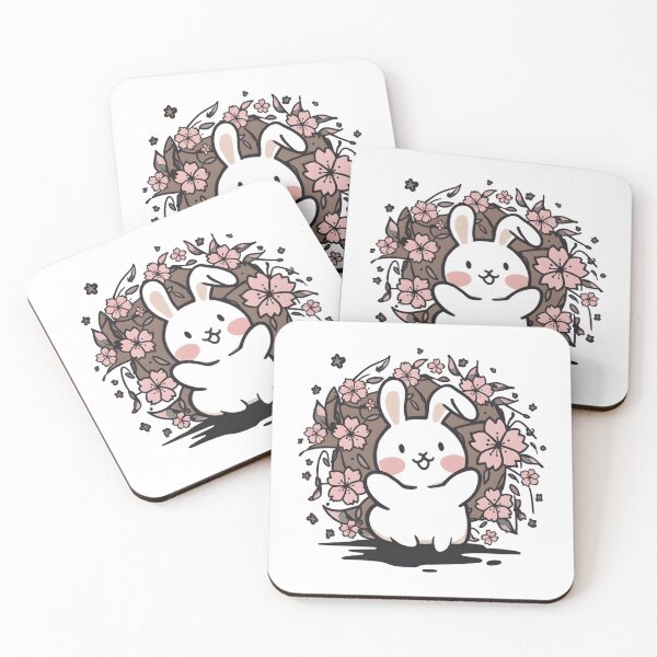 Item preview, Freedom Kawaii Bunny Rabbit Art designed and sold by Indulgentjapan.