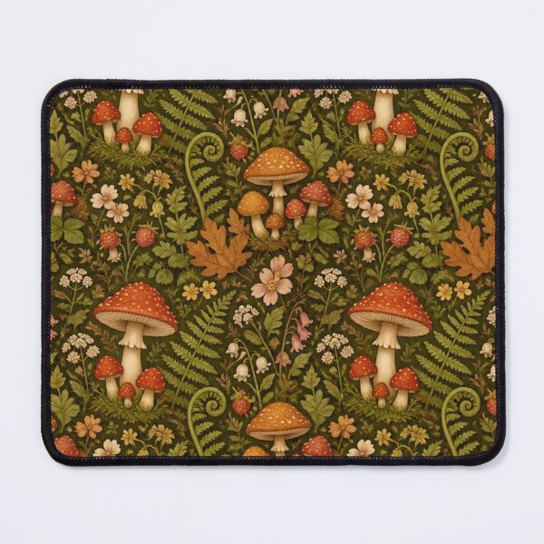 Item preview, Cottagecore Mushroom Forest Pattern designed and sold by StickyGuys.