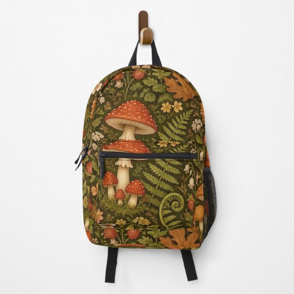 Item preview, Cottagecore Mushroom Forest Pattern designed and sold by StickyGuys.