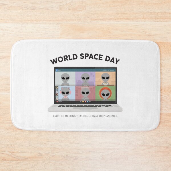 Item preview, World Space Day Alien Zoom Meeting — Another Meeting That Could Have Been An Email T-Shirt v1 designed and sold by DarylWelsh2024.