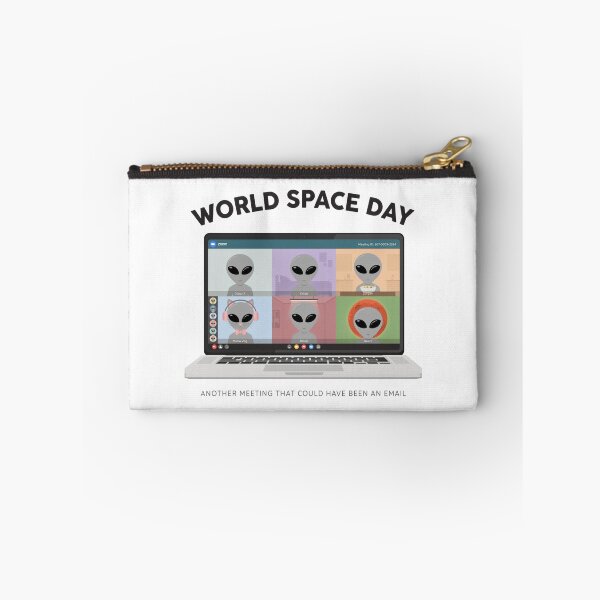 Item preview, World Space Day Alien Zoom Meeting — Another Meeting That Could Have Been An Email T-Shirt v1 designed and sold by DarylWelsh2024.