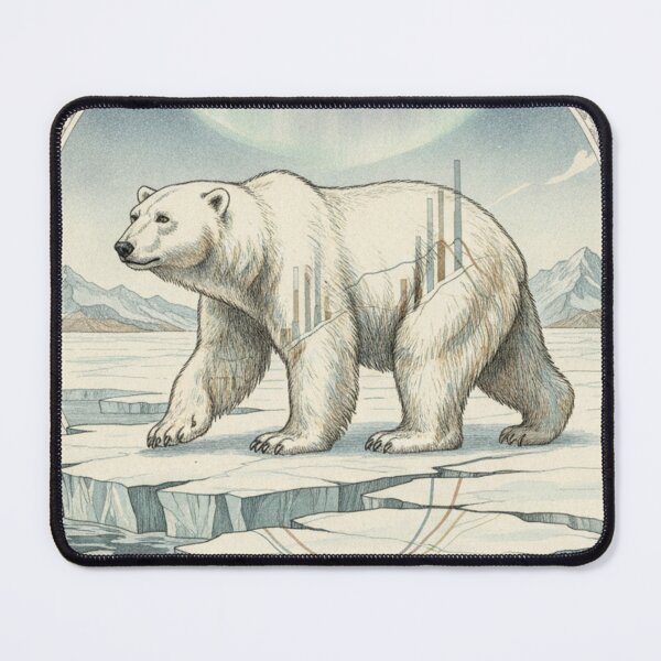 Item preview, Arctic Polar Bear | Wildlife Illustration designed and sold by HeyHas.