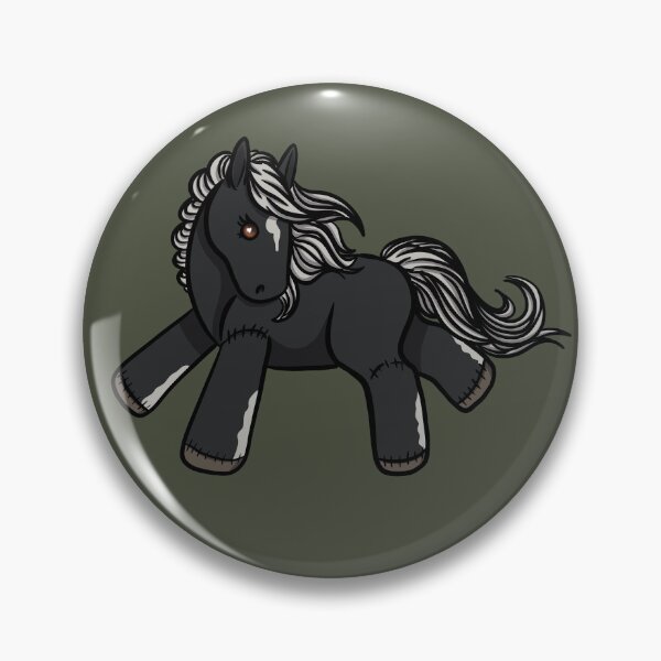 Item preview, Silver Black Plush Pony designed and sold by OWR-Artistry.