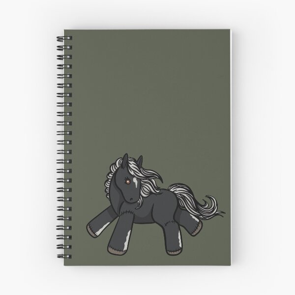 Item preview, Silver Black Plush Pony designed and sold by Old Water Cryptid .