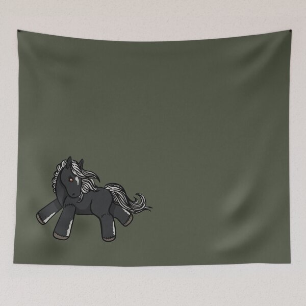 Item preview, Silver Black Plush Pony designed and sold by OWR-Artistry.