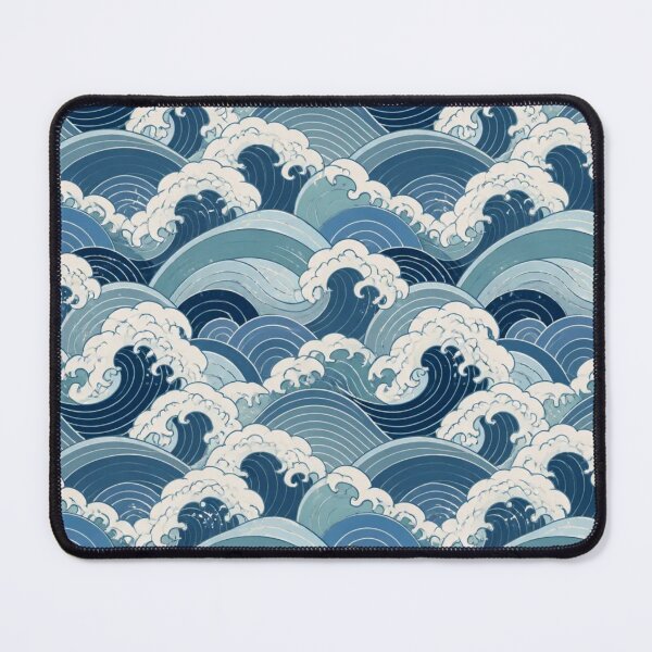 Item preview, Coastal Ocean Wave Japanese Pattern designed and sold by StickyGuys.