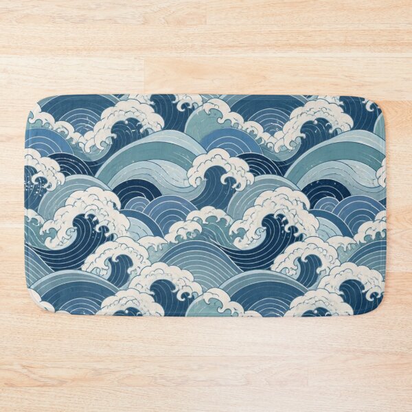 Item preview, Coastal Ocean Wave Japanese Pattern designed and sold by StickyGuys.