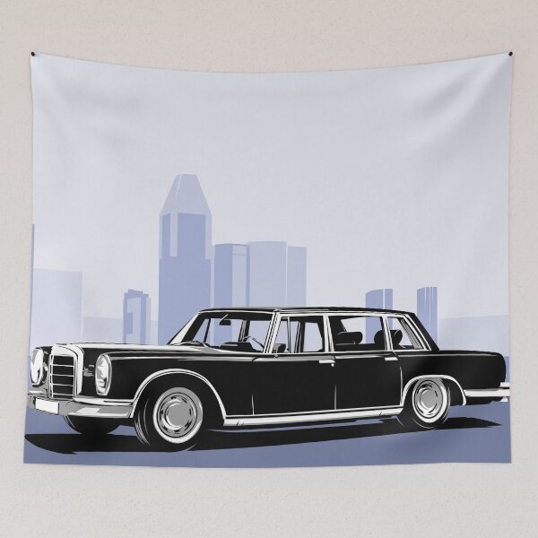 Item preview, Minimalist Vector Retro Black Limousine Illustration designed and sold by Lexkon Liu's art.