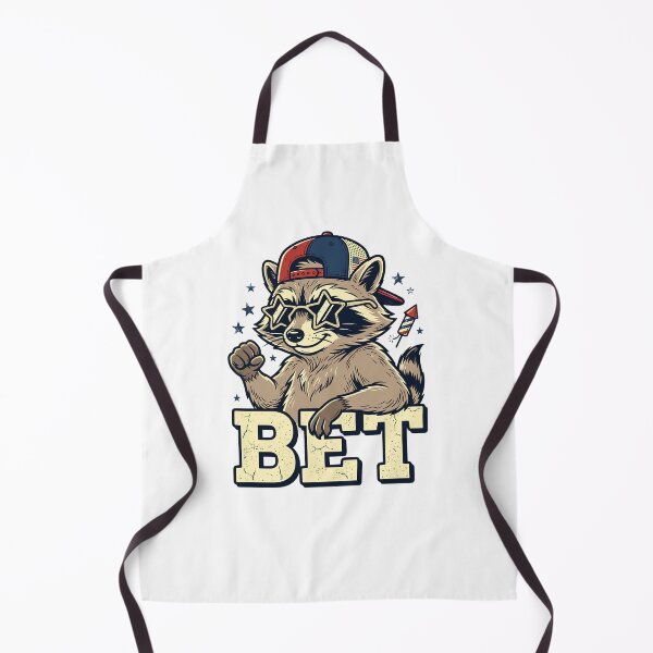 Item preview, Patriotic Raccoon "BET" Slang - 4th of July USA Hat & Sunglasses designed and sold by BumbleBloom7.