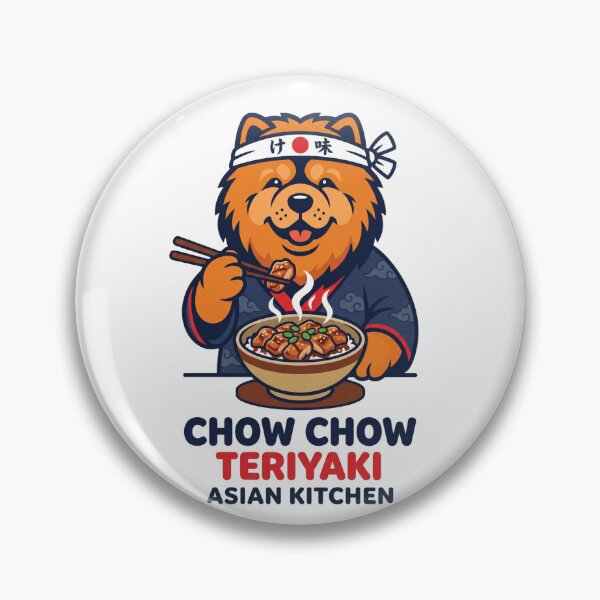 Item preview, Chow Chow Teriyaki Asian Kitchen Bowl Chopsticks Chef designed and sold by PictoVibe.
