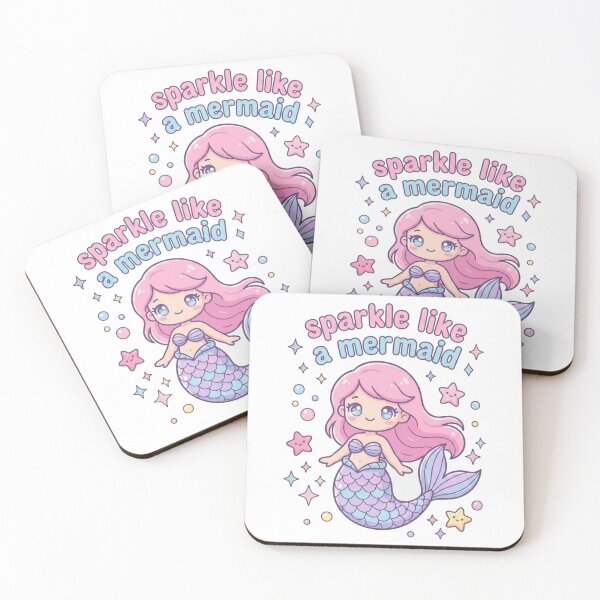 Item preview, Sparkle Like a Mermaid Cute Kawaii Ocean Fantasy Design | Magical Mermaid Girl Art designed and sold by morning sun.