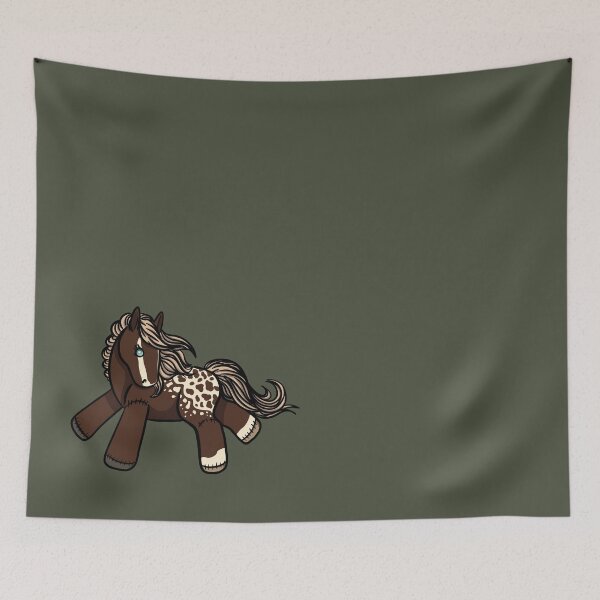 Item preview, Flaxen Liver Chestnut Blanket Plush Pony designed and sold by Old Water Cryptid .