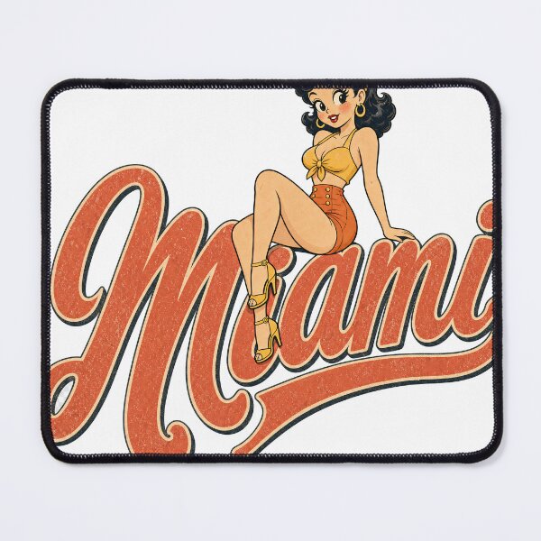 Item preview, Retro Miami Pinup Girl designed and sold by castillomiami.