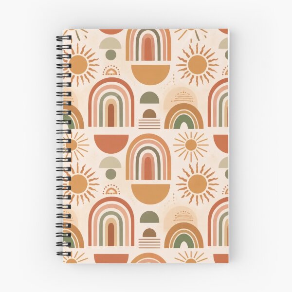 Item preview, Boho Sun Rainbow Earth Tone Pattern designed and sold by StickyGuys.