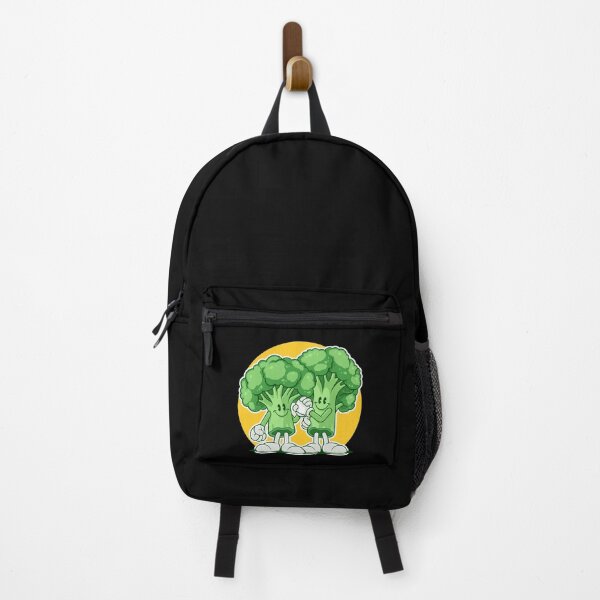 Item preview, Retro Cartoon Broccoli Friends Fist Bump designed and sold by Lexkon Liu's art.