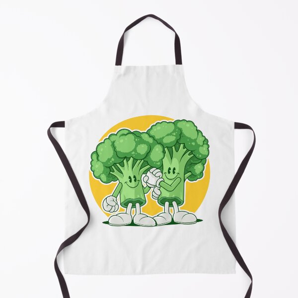 Item preview, Retro Cartoon Broccoli Friends Fist Bump designed and sold by Lexkon Liu's art.