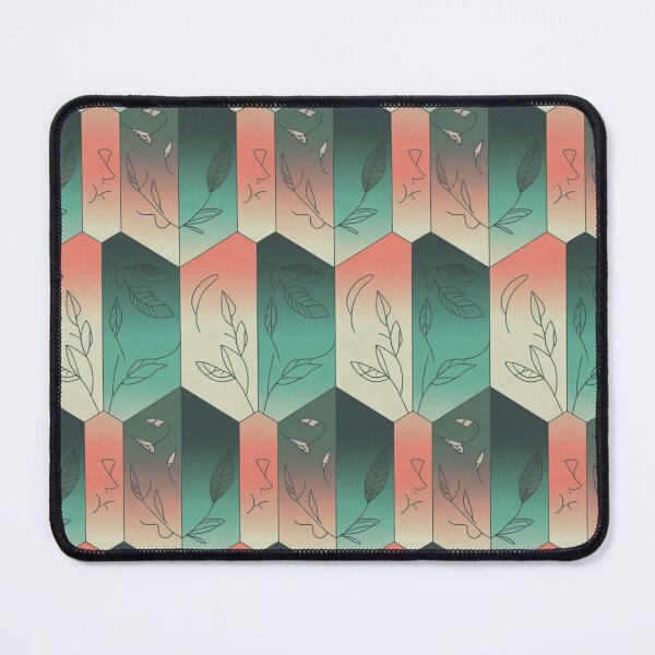 Item preview, Colourful Geometric Hexagon Pattern | Botanical Leaf Seamless Repeat designed and sold by Midnight Veil Designs.