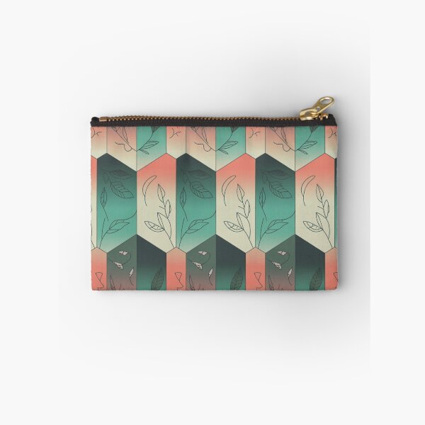 Item preview, Colourful Geometric Hexagon Pattern | Botanical Leaf Seamless Repeat designed and sold by Midnight Veil Designs.