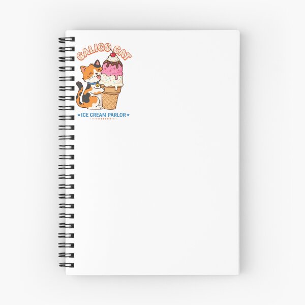 Item preview, Calico Cat Ice Cream Parlor Strawberry Vanilla Cone designed and sold by PictoVibe.