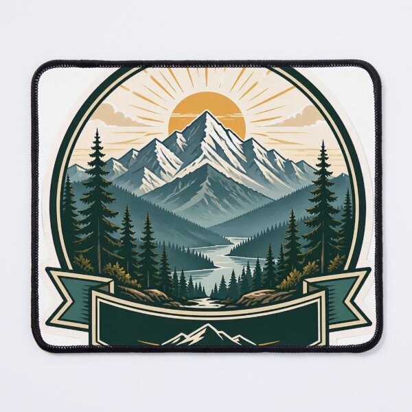 Item preview, Mountain Pine Adventure Wanderlust Badge designed and sold by StickyGuys.