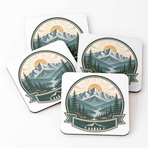 Item preview, Mountain Pine Adventure Wanderlust Badge designed and sold by StickyGuys.