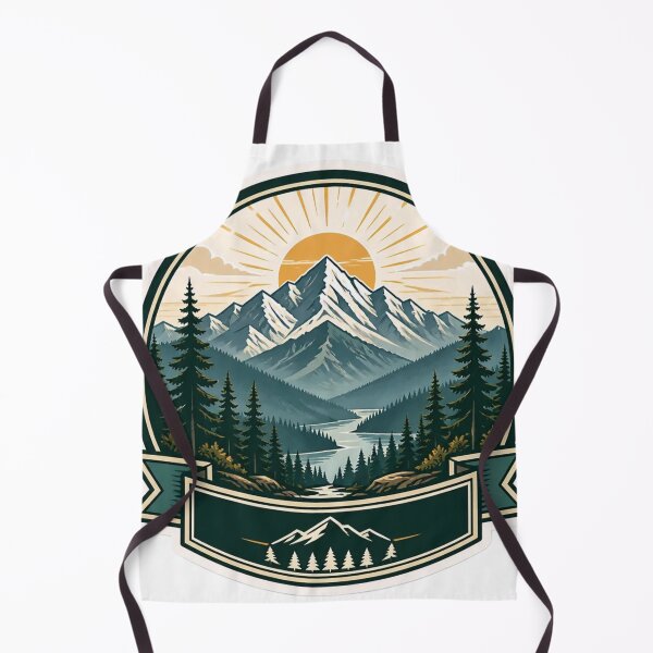Aperçu de l'œuvre Badge Aventure de Mountain Pine créée et vendue par StickyGuys.