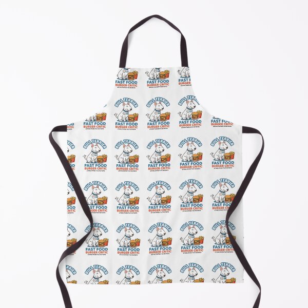 Item preview, Bull Terrier Fast Food Burger Critic Cheeseburger Fries designed and sold by PictoVibe.
